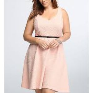 Torrid V Neck Textured Skater Dress. NEVER WORN!